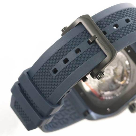 Hermes HERMES H08 SP1 744 Men's Watch Blue Dial Titanium Back Skeleton Automa... - Picture 7 of 7